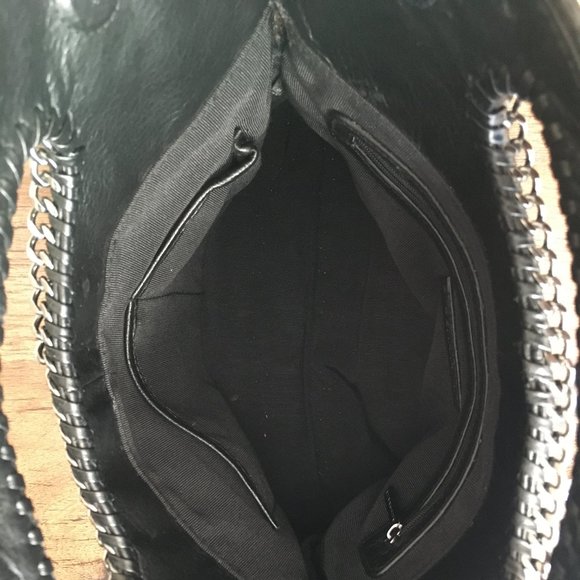 BCBG Mazxazria Pebbled Black Leather Bag - Picture 7 of 13